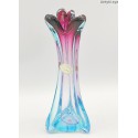 Włoski wazon w kolorze błękitu i bakłażana