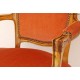 Krzesło z podłokietnikami tapicerowane