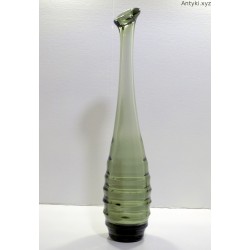 Piękny zielony wazon - CAROLA Schwepnitz 1968