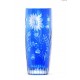 Kryształowy niebieski wazon