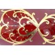 Wazon czerwony duży ręcznie malowany Czechy