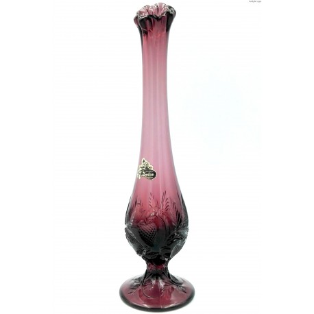Fenton glass factory wazon w kolorze oberżyny