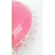 Cukiernica bomboniera szklana różowa zdobienia
