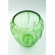 Pękaty zielony stary wazon wzór konwalie