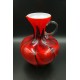 Carlo Moretti Opaline Florencja wazon dzban czerwono czarny
