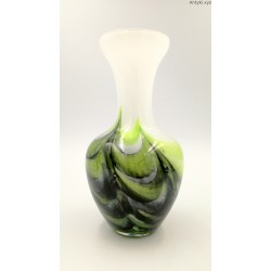 Opaline Florence biało zielono czarny wazon