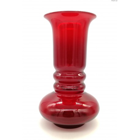 Lucyna Pijaczewska czerwony duży wazon