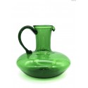 Duży zielony pękaty dzban wazon