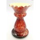 Spatter Glass wazon w kolorach czerwieni