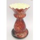 Spatter Glass wazon w kolorach czerwieni