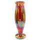 Art Nouveau czerwony iryzowany wazon