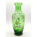 Malowany zielony duży wazon